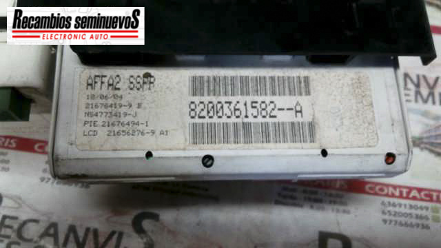 Display RENAULT LAGUNA 8200361582 A / 82