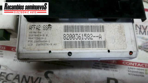 Display RENAULT LAGUNA 8200361582 A / 8200361582A8200361582 A / 8200361582A