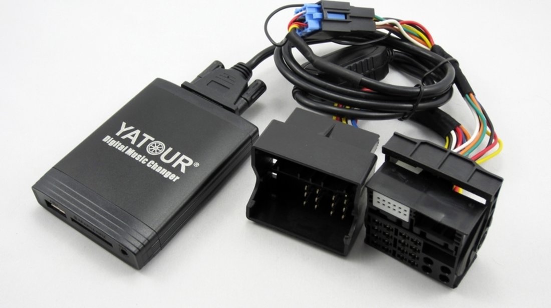 DMC Yatour - adaptor mp3 auto USB | SD | aux-in  [ AUDI - conector  12 pini QUADLOCK ]