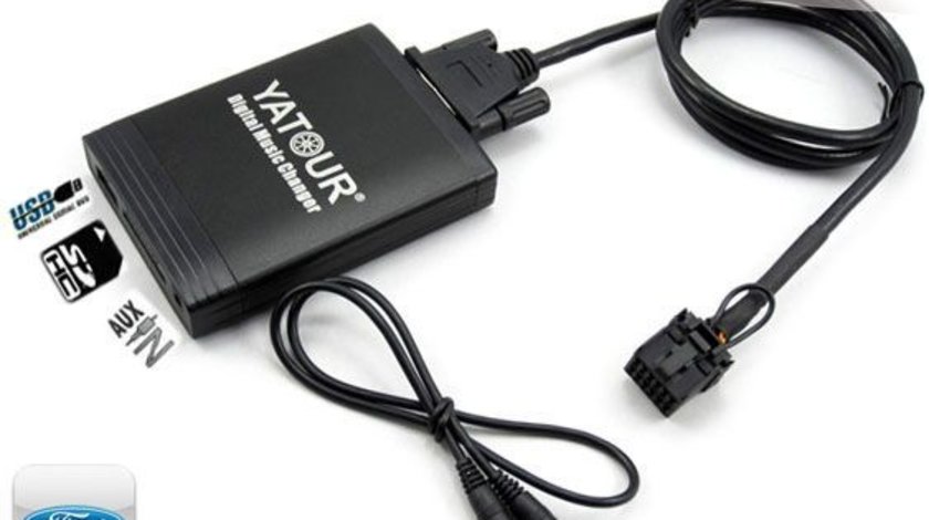 DMC Yatour - adaptor mp3 auto USB | SD | aux-in  [ Ford - conector 13 pini ]