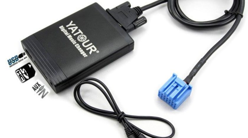 DMC Yatour - adaptor mp3 auto USB | SD | aux-in  [ Honda  - conector ALB ]