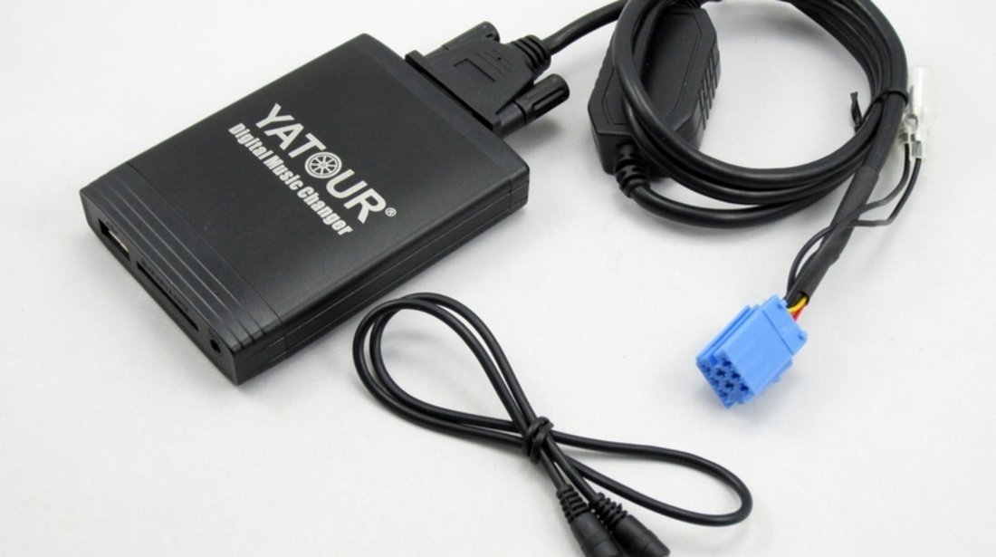 DMC Yatour - adaptor mp3 auto USB | SD | aux-in  [ Peugeot | Citroen - conector RD3 8 pini ]