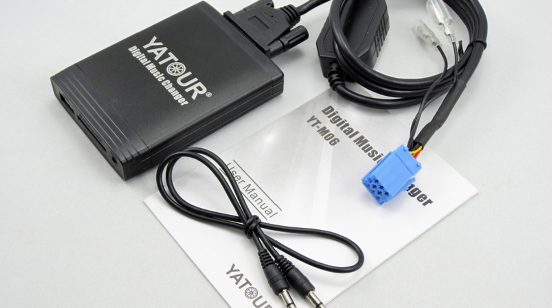 DMC Yatour - adaptor mp3 auto USB | SD | aux-in  [ Peugeot | Citroen - conector RD3 8 pini ]
