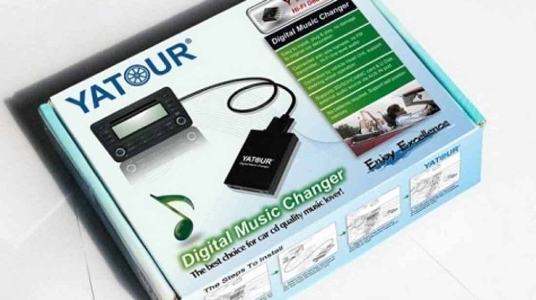 DMC Yatour - adaptor mp3 auto USB | SD | aux-in  [ Skoda - conector 8 pini ]