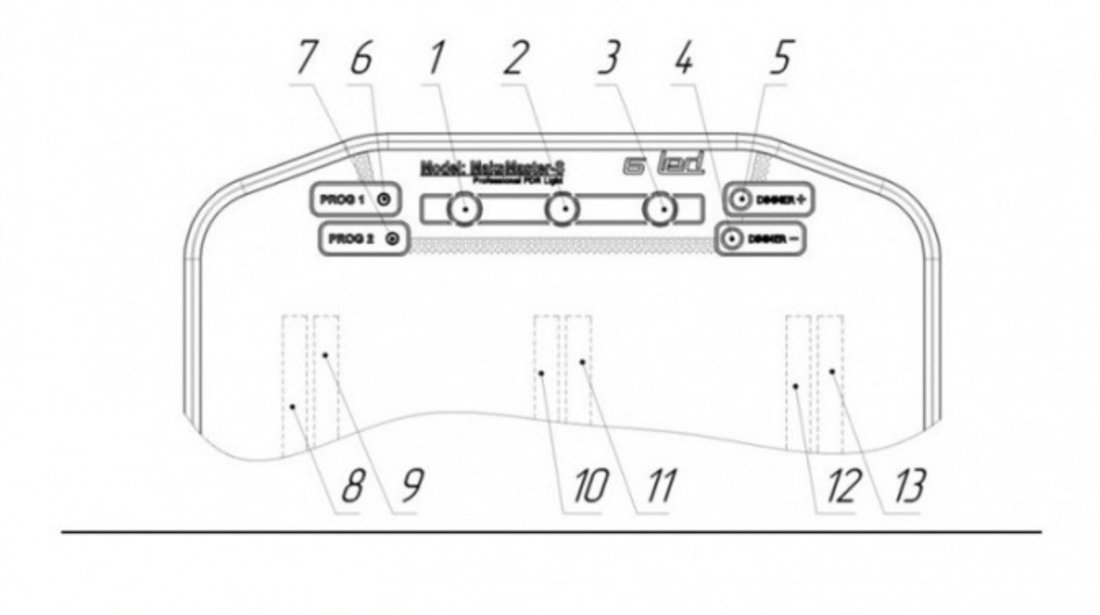 Dne Led Light Maksmaster L 133CM G2 6led Strips Cu Suport Soffit ST.LDWL1330GG2.6D