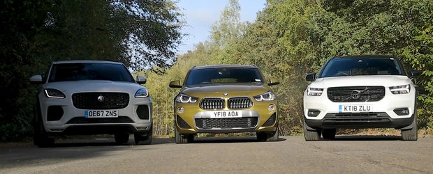 Doar unul poate iesi invingator din aceasta comparatie. Sa fie X2-ul, XC40-ul sau Jaguar-ul E-Pace?