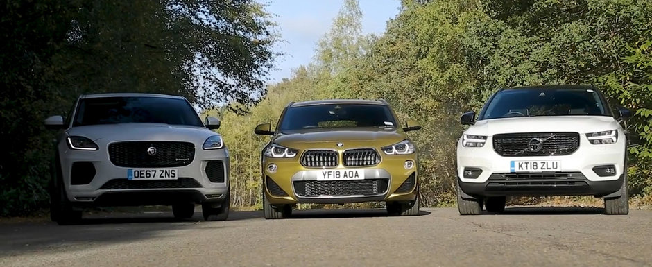 Doar unul poate iesi invingator din aceasta comparatie. Sa fie X2-ul, XC40-ul sau Jaguar-ul E-Pace? Doar unul poate iesi invingator din aceasta comparatie. Sa fie X2-ul, XC40-ul sau Jaguar-ul E-Pace?