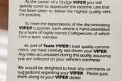 Dodge Viper GTS cu 59 de kilometri