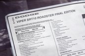 Dodge Viper SRT-10 Roadster Final Edition de vanzare