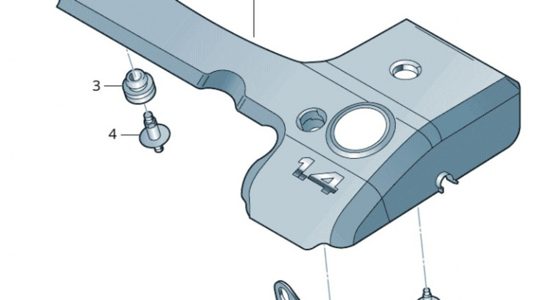 Dop Acoperire Capac Motor Oe Volkswagen Golf 4 1997-2005 06A103937