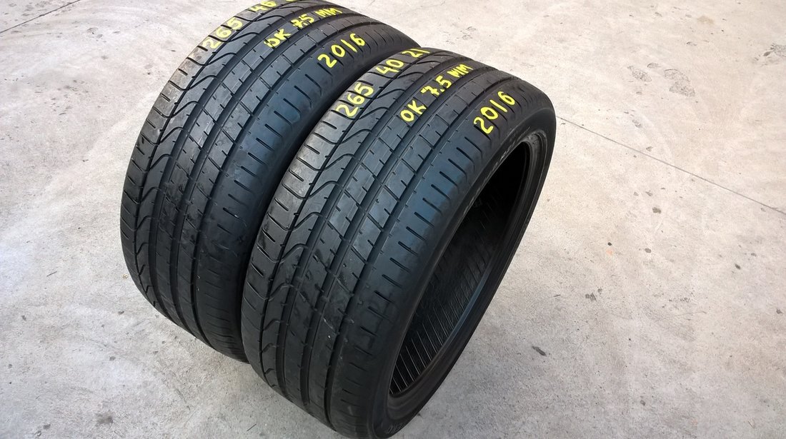 Doua anvelope de vara 265 40 21 pireli p zero