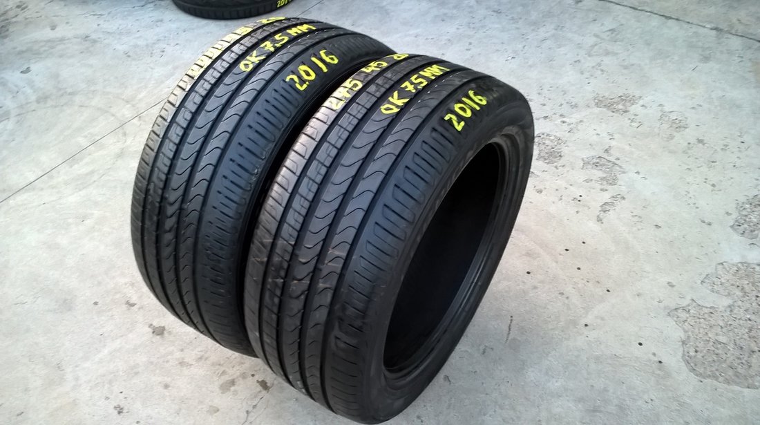 Doua anvelope de vara 275 45 20 pirelli scorpion verde 110 w