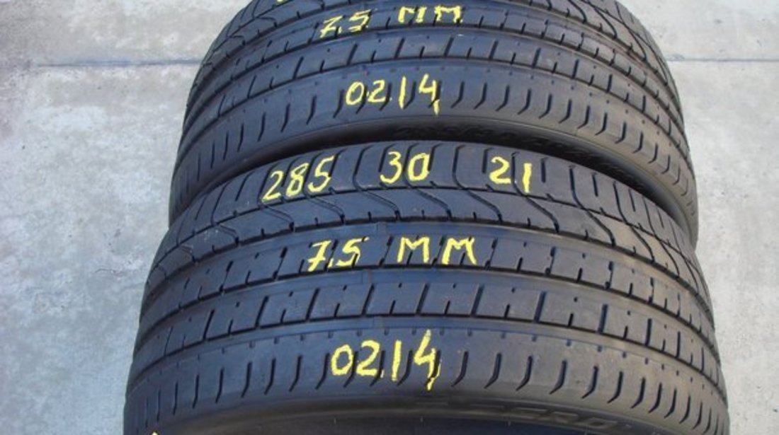 Doua anvelope de vara 285 30 21 pirelli p zero