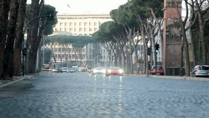 Doua Lamborghini Aventador pleaca in cucerirea fascinantei Rome