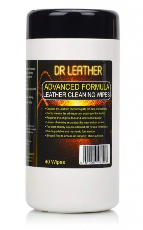 Dr Leather Wipes Set 40 Buc Servetele Curatare Piele DRL-40WPS