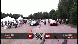 Drag Race: Alpina B6S vs. BMW M3