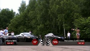 Drag Race: Alpina B6S vs. Mercedes CLK63 AMG BS