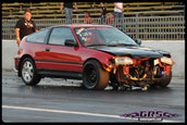 Drag race exploziv cu Honda CRX