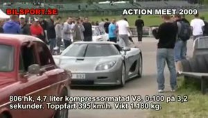 Drag Race: Koenigsegg CCR Evolution cu V8 de 806 CP