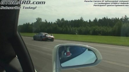 Drag Race: Lambo Gallardo LP560-4 vs. Porsche Carrera GT
