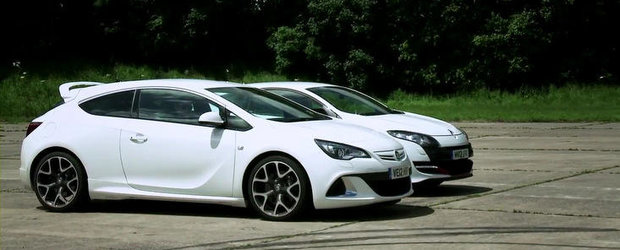 Drag Race: Renault Megane RS provoaca la duel noul Opel Astra OPC