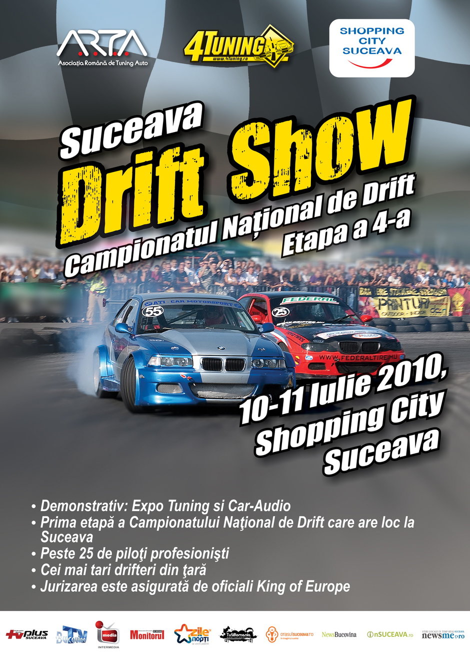 DRIFT SHOW la Suceava - 10-11 iulie, Shopping City