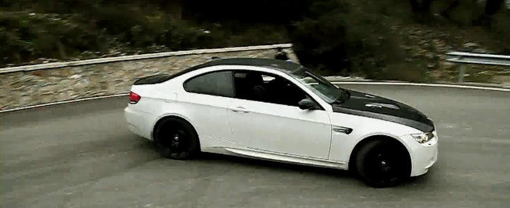 Drifturi ilegale: Doua BMW-uri M3 iau cu asalt muntii albanezi!
