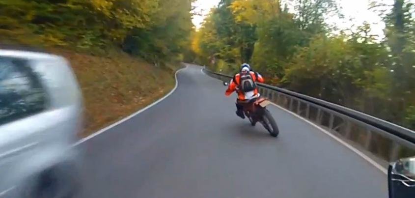 Drifturi pe 2 roti cu un motor KTM EXC 300