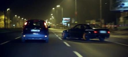 Drifturi urbane in Polonia cu un BMW pisicuta