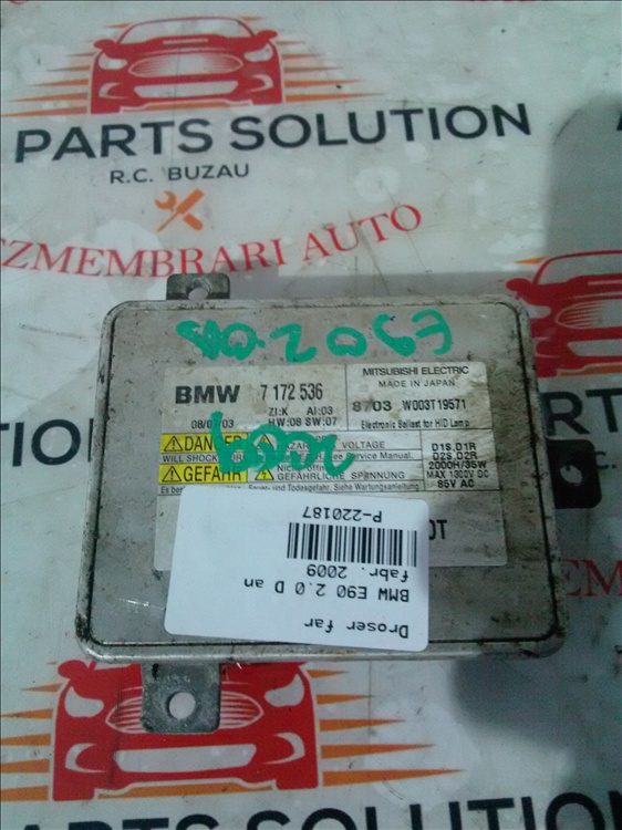 Droser far BMW E90 2.0 D an fabr. 2009