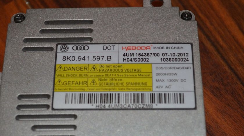 Droser unitate control xenon Audi A1 A3 A4 A5 A6 A8 cod 8K0941597B