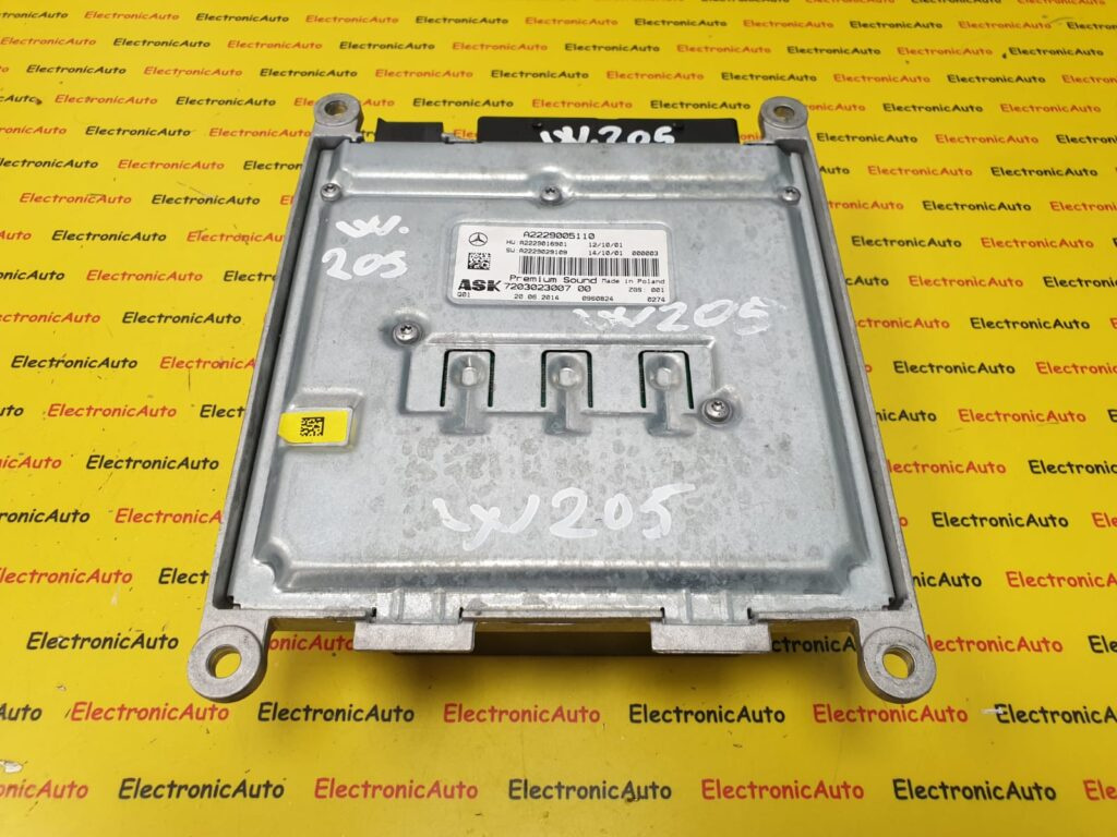 DSP Amplificator Mercedes Benz W205, A2229005110, 720302300700,