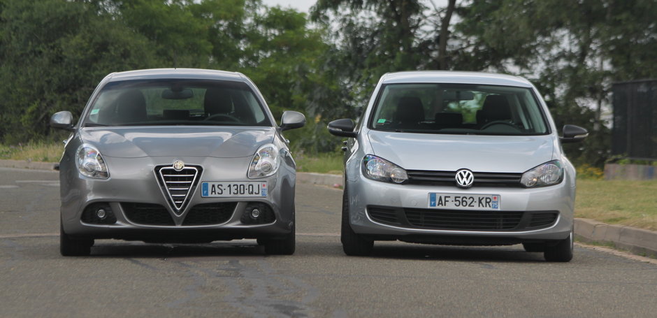 Duel in familia hot-hatch: Alfa Romeo Giulietta vs. VW Golf VI