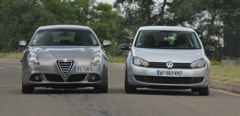 Duel in familia hot-hatch: Alfa Romeo Giulietta vs. VW Golf VI Duel in familia hot-hatch: Alfa Romeo Giulietta vs. VW Golf VI