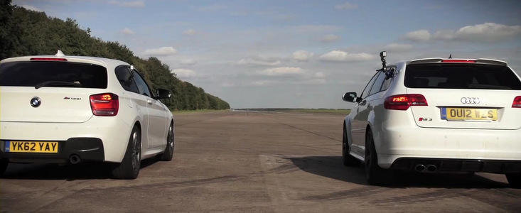 Duel intre hot-hatch-uri: Audi RS3 Sportback versus BMW M135i