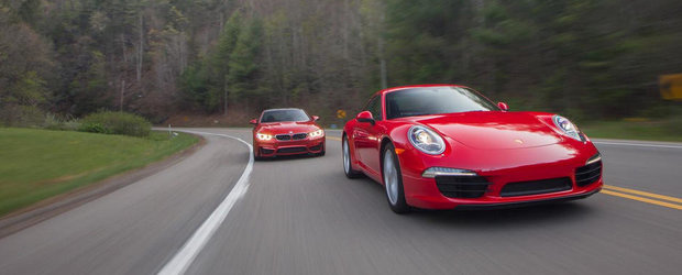 Duel pe circuit: BMW M4 Coupe versus Porsche 911 Carrera