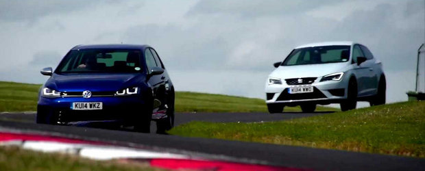 Duel pe circuit: SEAT Leon Cupra 280 vs. Volkswagen Golf R