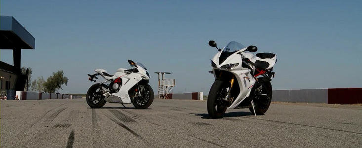 Duel pe doua roti: MV Agusta F3 versus Triumph Daytona 675R