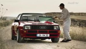 Duel pe pista de raliuri: Audi S3 versus Audi Sport Quattro