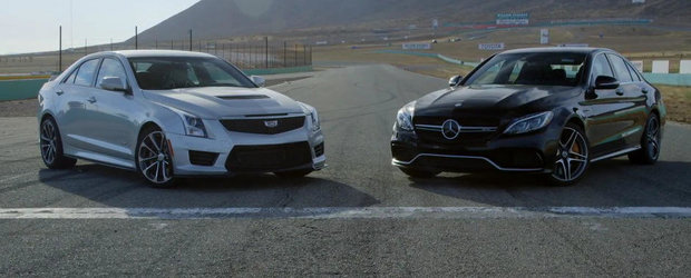 Duelul dintre Cadillac ATS-V si Mercedes C63 AMG S se lasa cu cateva surprize majore