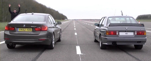 Duelul generatiilor: BMW 320d F30 versus BMW M3 E30