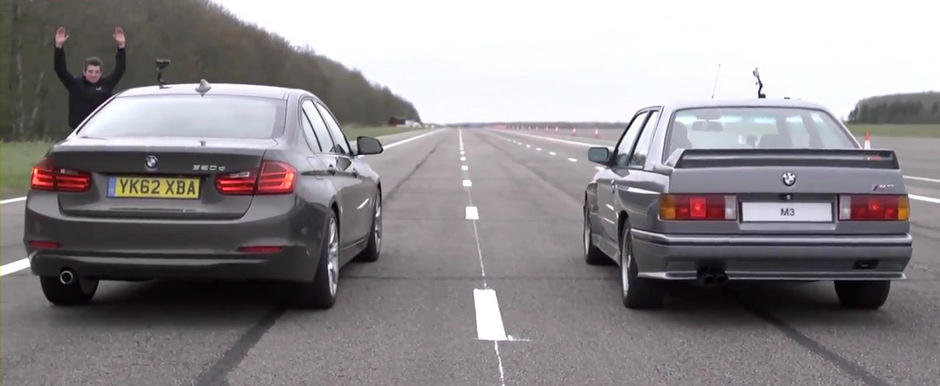 Duelul generatiilor: BMW 320d F30 versus BMW M3 E30