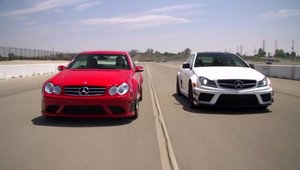 Duelul generatiilor: Mercedes CLK63 AMG Black Series vs Mercedes C63 AMG Coupe Black Series