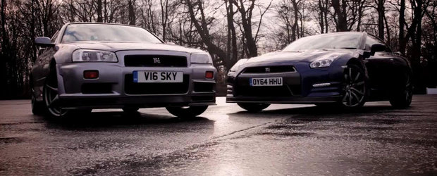 Duelul Generatiilor: Nissan GT-R (R34) versus Nissan GT-R (R35)