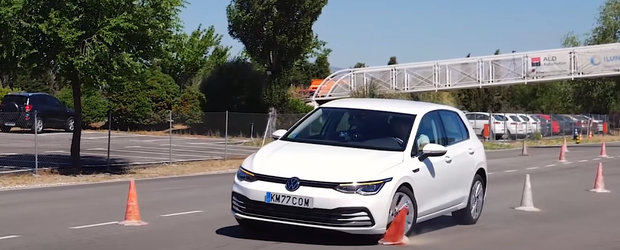Dupa Passat Variant, un alt VW se face de ras la testul elanului: noul GOLF 8. VIDEO