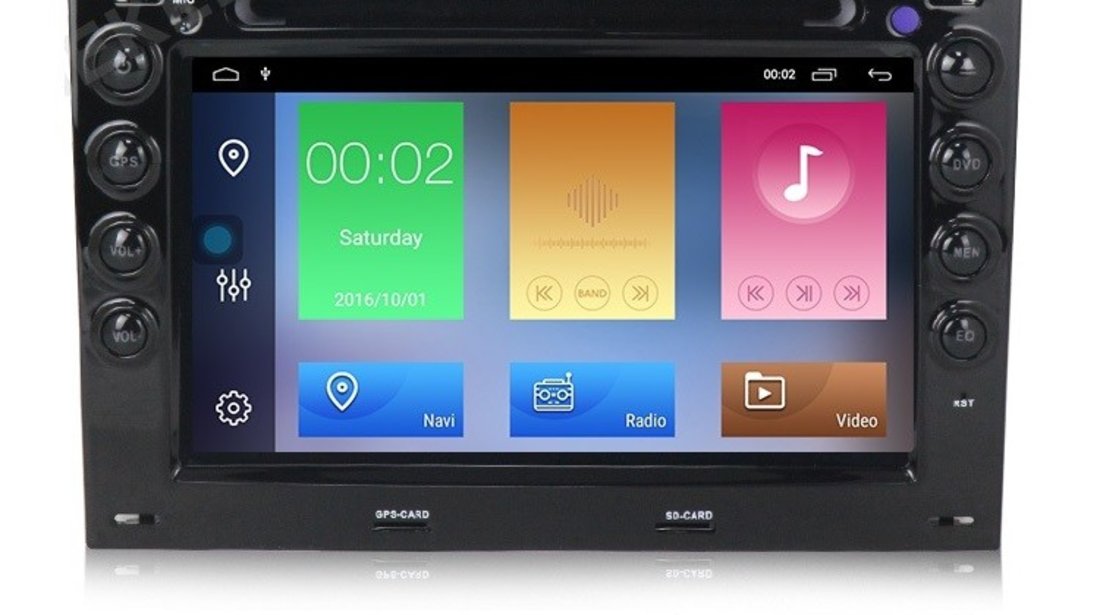 DVD AUTO NAVIGATIE ANDROID 10 DEDICATA RENAULT MEGANE 2 2003-2009 DSP WIFI EDT-G098