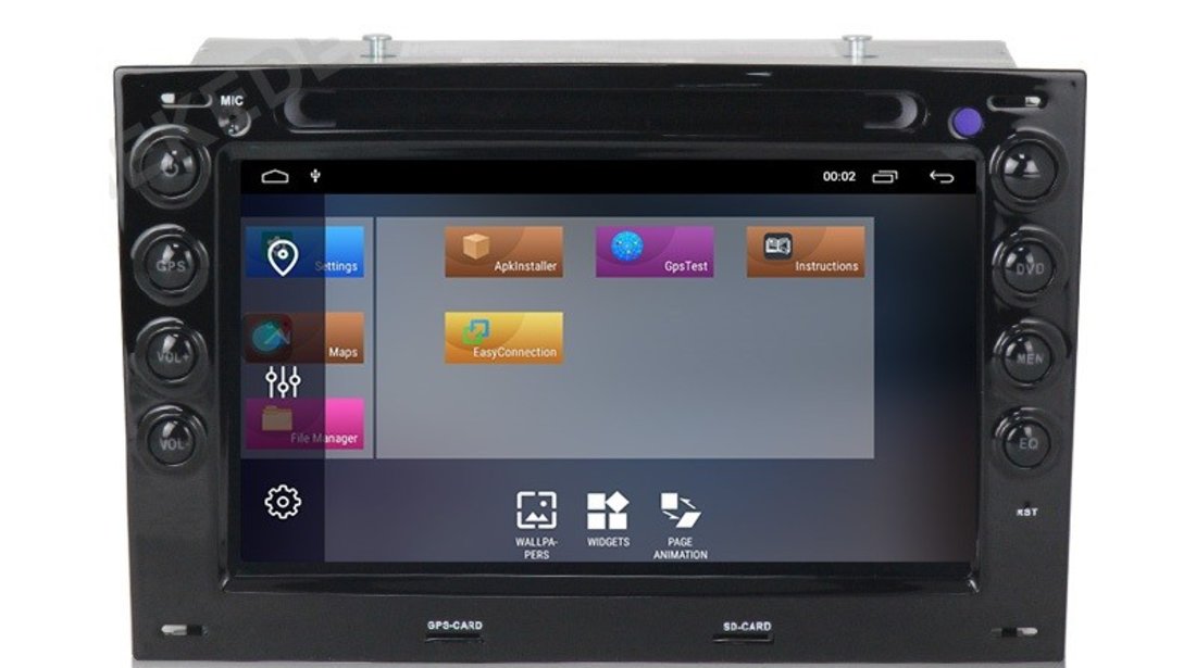 DVD AUTO NAVIGATIE ANDROID 10 DEDICATA RENAULT MEGANE 2 2003-2009 DSP WIFI EDT-G098