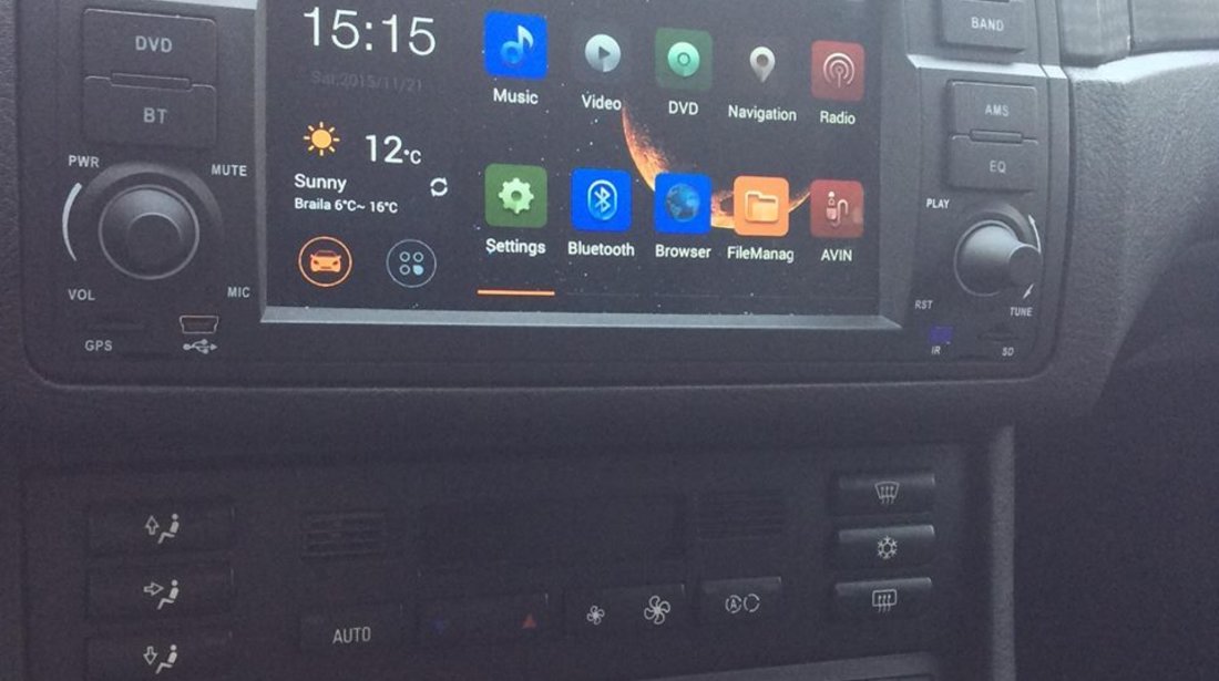 DVD AUTO NAVIGATIE ANDROID 5.1.1 DEDICATA BMW E46 WITSON W2-A9756B INTERNET WIFI PROCESOR QUAD-CORE