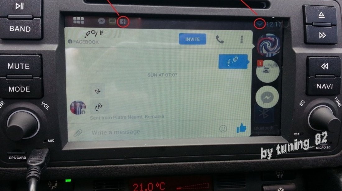 DVD AUTO NAVIGATIE ANDROID 5.1.1 DEDICATA BMW E46 WITSON W2-A9756B INTERNET WIFI PROCESOR QUAD-CORE