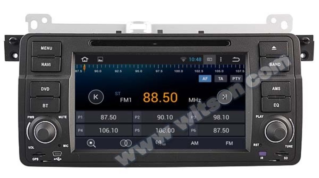 DVD AUTO NAVIGATIE ANDROID 5.1.1 DEDICATA BMW E46 WITSON W2-A9756B INTERNET WIFI PROCESOR QUAD-CORE